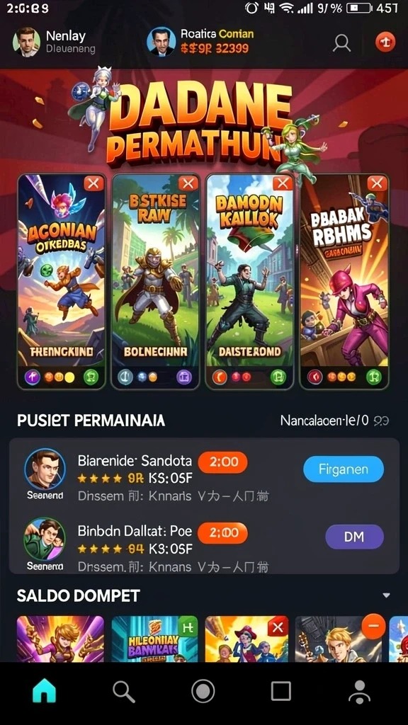g668 - Tampilan awal permainan yang menawan dan informatif.