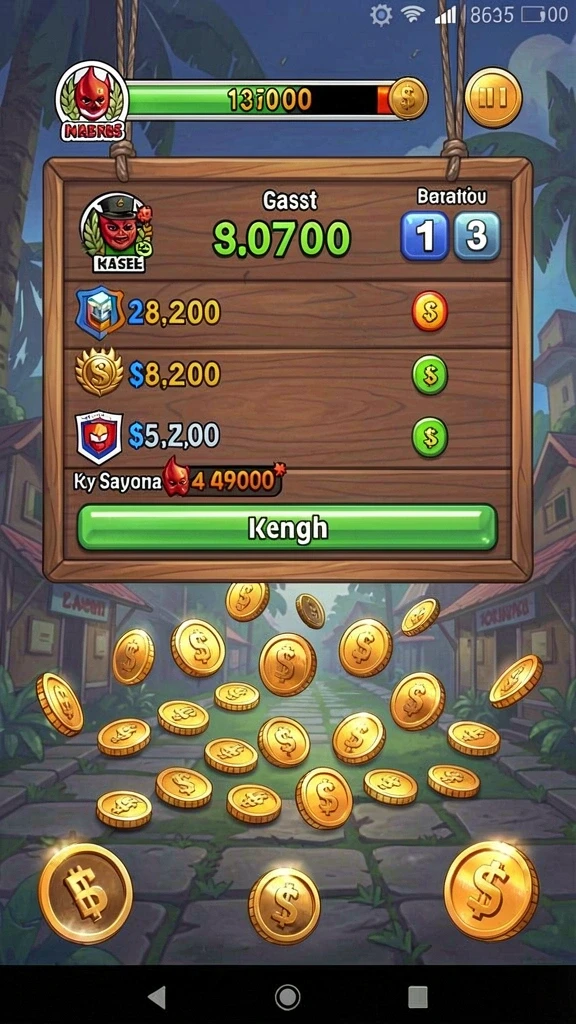 hit9 - Tangkapan layar pertempuran epik dalam game.